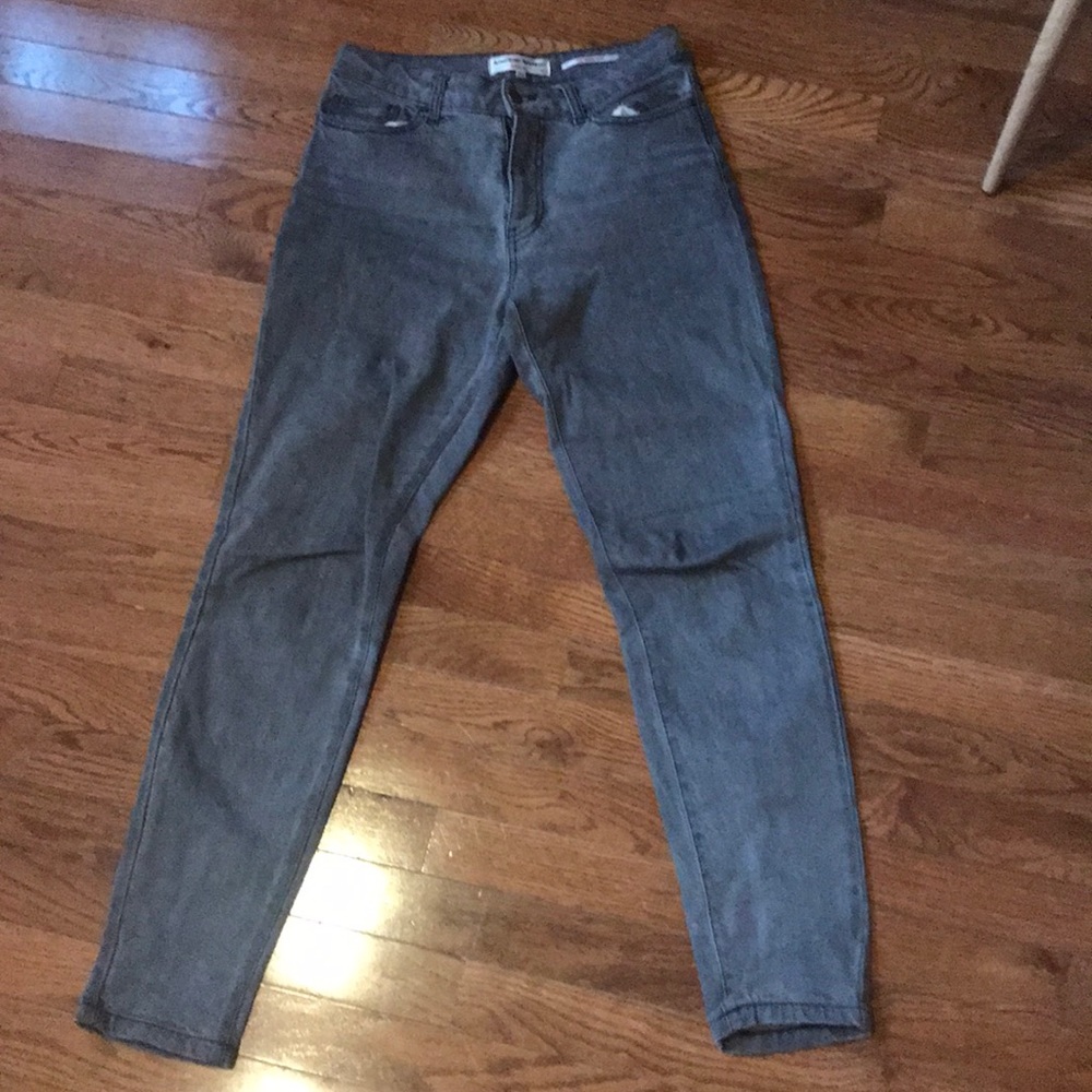 Dark grey pencil jeans